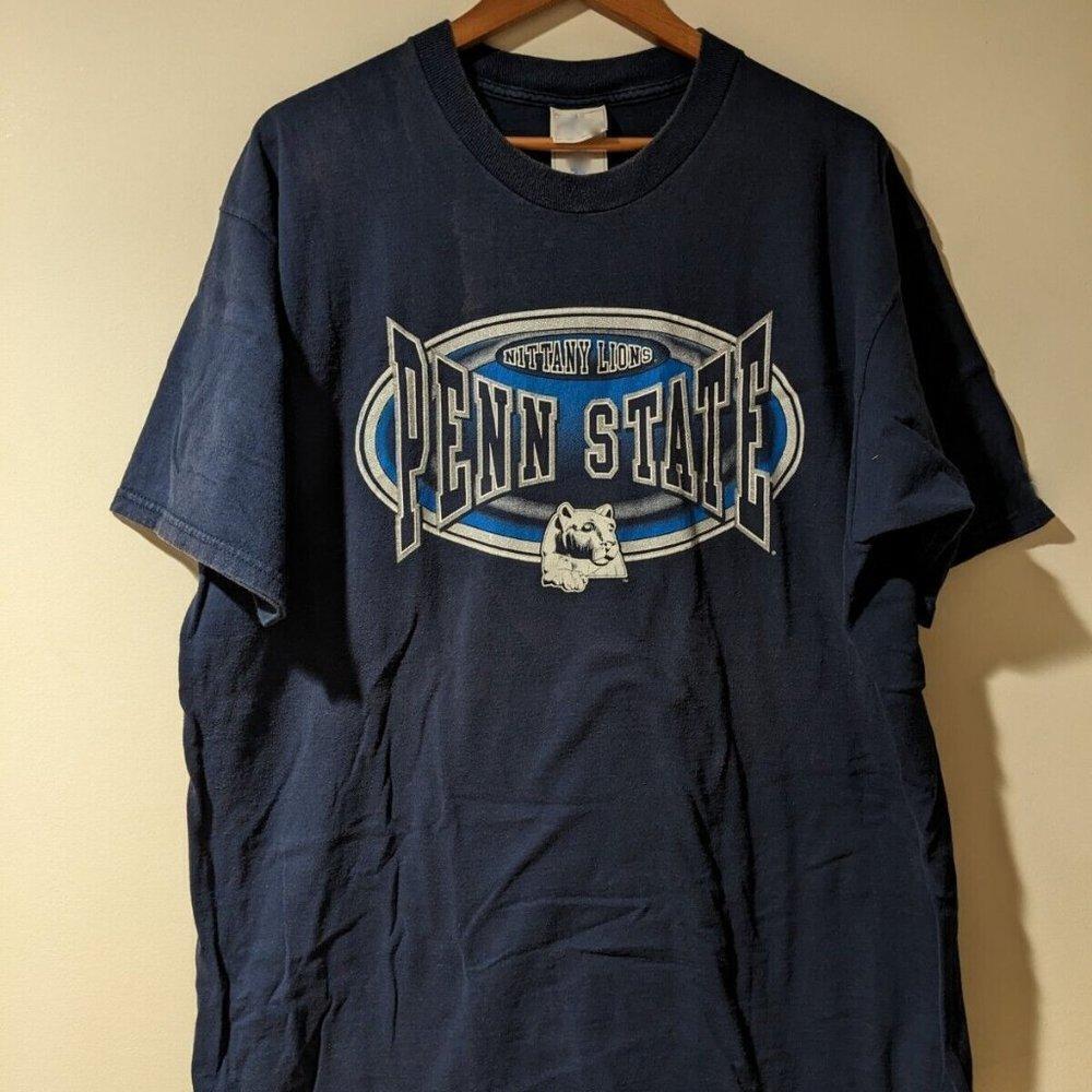 Retro Penn State University Shirt Tee Black 1997